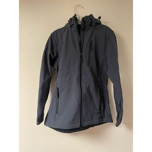 Brand New Chrisuno Women’s Size Medium Gray Hooded Full Zip Jacket Coat